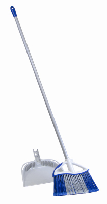 Quickie 7275072409 72750-72409 Angle Broom, 11-1/2 in Sweep Face, Twin Sweep Fiber Bristle, Steel Handle