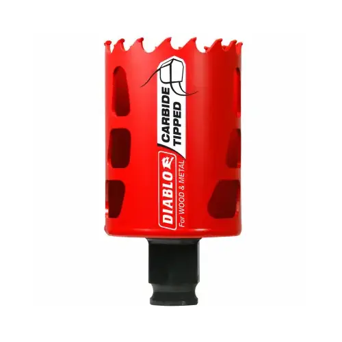 GP Hole Saw, 1-7/8 in Dia, 2-3/8 in D Cutting, 3/8 in Arbor, Carbide Cutting Edge - pack of 2 GP Hole Saw, 1-7/8 in Dia, 2-3/8 in D Cutting, 3/8 in Arbor, Carbide Cutting Edge - pack of 2