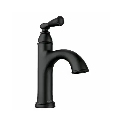 Banbury Single-Handle, High-Arc Bathroom Faucet, Matte Black Banbury Single-Handle, High-Arc Bathroom Faucet, Matte Black