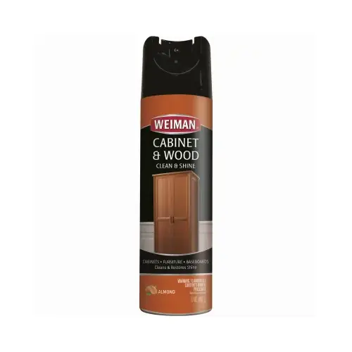 3063 Cabinet Wood Cleaner and Polish, 17 oz Aerosol Can, Liquid, Almond, White