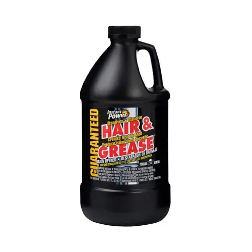 Hair and Grease Drain Opener, Liquid, Clear, Odorless, 2 L Bottle - pack of 6