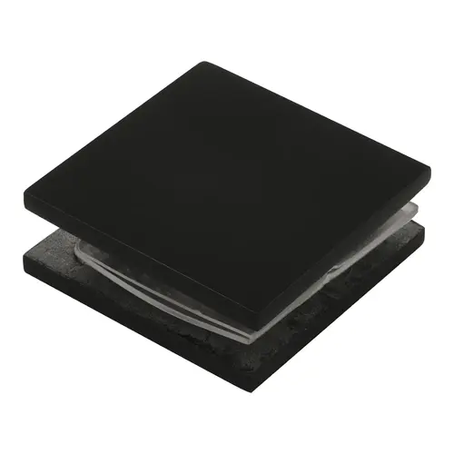 Oil Rubbed Bronze Square Style Hole-in-Glass Fixed Panel U-Clamp Oil Rubbed Bronze Square Style Hole-in-Glass Fixed Panel U-Clamp