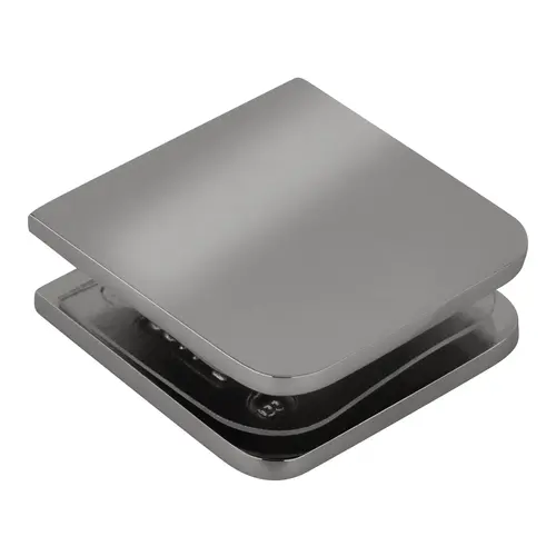 Polished Chrome Traditional Style Fixed Panel U-Clamp