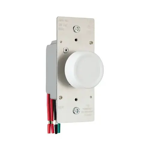 600-Watt Light Almond 3-Way Maximum Rotary Dimmer Switch 600-Watt Light Almond 3-Way Maximum Rotary Dimmer Switch