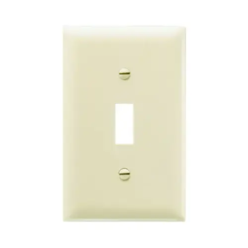 Wall Plate, Single Toggle, Ivory Nylon Wall Plate, Single Toggle, Ivory Nylon