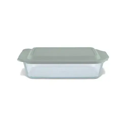 Baking Dish, Sage Lid, 9 x 13-In.