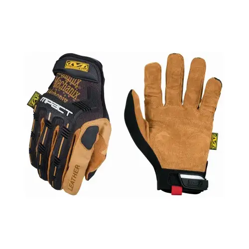 DuraHide M-Pact Gloves, D30 /Leather/TPR/TrekDry , Size 9/Medium, Black/Brown/Tan - pack of 10 DuraHide M-Pact Gloves, D30 /Leather/TPR/TrekDry , Size 9/Medium, Black/Brown/Tan - pack of 10