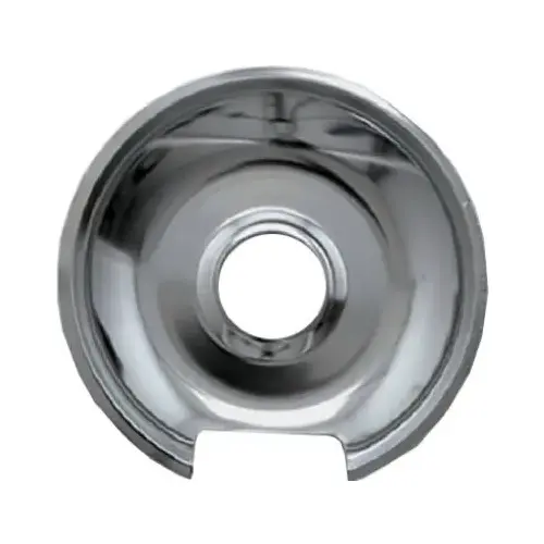Electric Range Drip Pan, "E" Series Hinged Element, Chrome, 8-In.