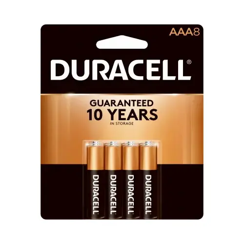 CopperTop Alkaline Battery, 1.5V, AAA, 8/PK CopperTop Alkaline Battery, 1.5V, AAA, 8/PK