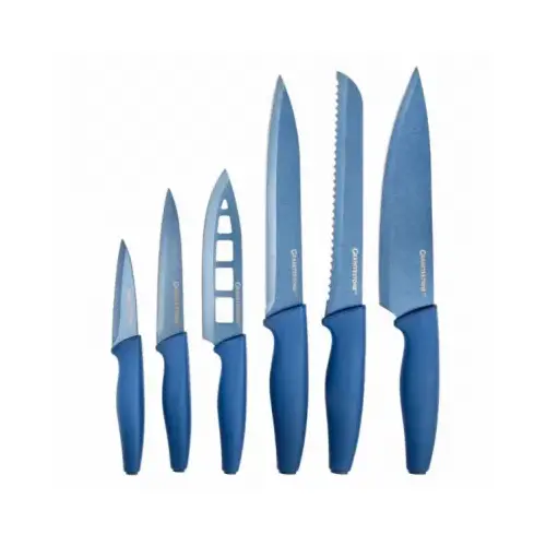 6-Pc. NutriBlade Knife Set, Blue - pack of 6 6-Pc. NutriBlade Knife Set, Blue - pack of 6
