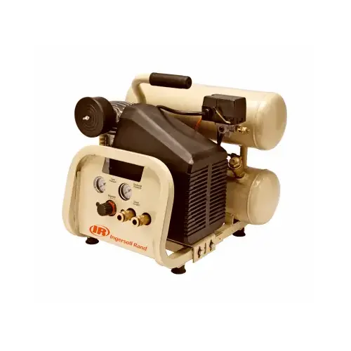 Portable Electric Air Compressor, Twin-Stack, 4-Gallons, 2-HP