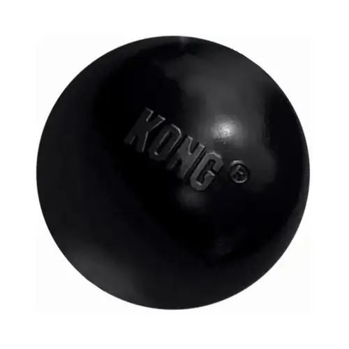 Extreme Ball Dog Toy, Black, Medium & Large Dogs, 3-In. Extreme Ball Dog Toy, Black, Medium & Large Dogs, 3-In.