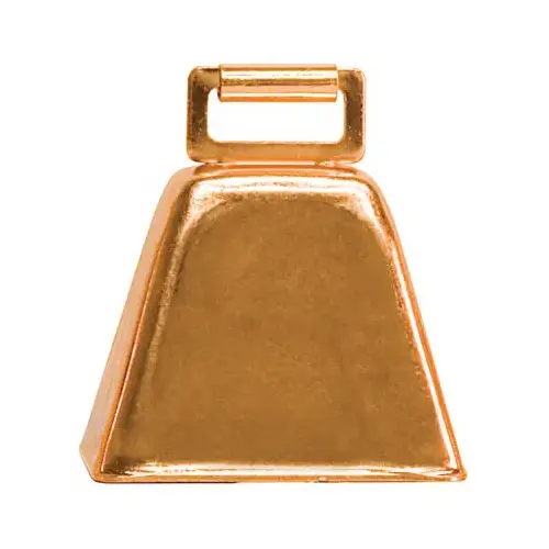Cow Bell, Copper-Plated Steel, 2-1/2 x 2-1/4 In.