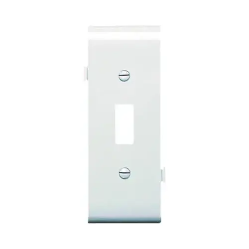White Toggle Opening Sectional Nylon Wall Plate