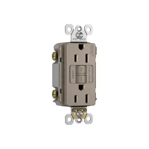 radiant GFCI Outlet, 125 V, 15 A, NEMA: NEMA 5-15R, Back and Side Wiring, Ivory radiant GFCI Outlet, 125 V, 15 A, NEMA: NEMA 5-15R, Back and Side Wiring, Ivory