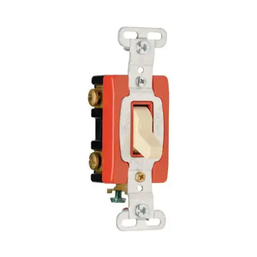 Toggle Switch, Double Pole, Ivory, 120/277-Volt, 20-Amp Toggle Switch, Double Pole, Ivory, 120/277-Volt, 20-Amp