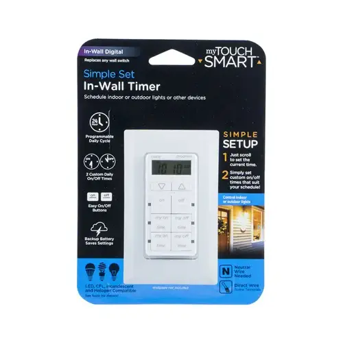 In-Wall Digital Touch Timer, Indoor