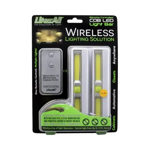 COB LED Light Bar, Adhesive Back, Remote Included - pair COB LED Light Bar, Adhesive Back, Remote Included - pair