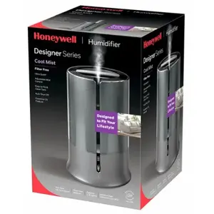 KAZ USA HUL430B Designer Series Cool Mist Humidifier, Gray, 1.25-Gallons