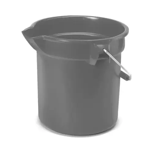 Brute Round Bucket, Gray, 14-Qt., 12 x 11.25-In. Brute Round Bucket, Gray, 14-Qt., 12 x 11.25-In.