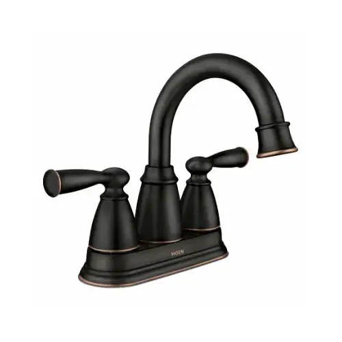 Banbury Two Handle, High Arc Bathroom Faucet, Mediterranean Bronze