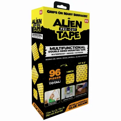 EMSON DIV. OF E. MISHON Double-Sided Mounting Tape 96 Pre-Cut Reusable Pieces As Seen On TV 8519