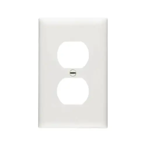 Wall Plate, Duplex Outlet, Urea, White Wall Plate, Duplex Outlet, Urea, White
