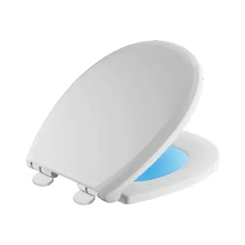 Night Light Toilet Seat, Round, Slow-Close Feature Night Light Toilet Seat, Round, Slow-Close Feature