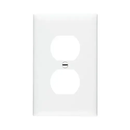 TradeMaster TPJ Wallplate, 4.9 in L, Jumbo, 1 -Gang, Nylon, White TradeMaster TPJ Wallplate, 4.9 in L, Jumbo, 1 -Gang, Nylon, White