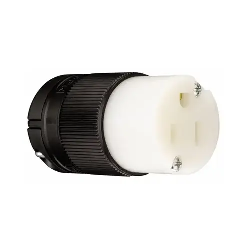 3-Wire Grounding Connector, Black, 15-Amp 125-Volt 3-Wire Grounding Connector, Black, 15-Amp 125-Volt