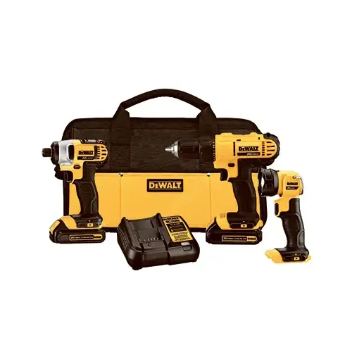 3-Tool Cordless Drill/Driver Combo Kit, 20-Volt Max, 3-Pc. 3-Tool Cordless Drill/Driver Combo Kit, 20-Volt Max, 3-Pc.