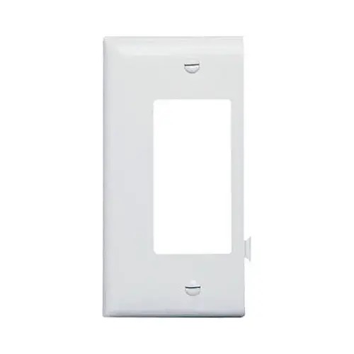 White Decorator Opening Sectional Nylon Wall Plate