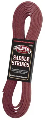 Weaver Leather Saddle String Burgundy Leather 1/2 x 72 In. 2-Pk. 30-1727