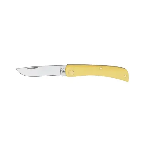 Sod Buster Jr. Pocket Knife, Yellow/Chrome Vanadium Skinner Blade, 3-5/8-In. Length Closed Sod Buster Jr. Pocket Knife, Yellow/Chrome Vanadium Skinner Blade, 3-5/8-In. Length Closed