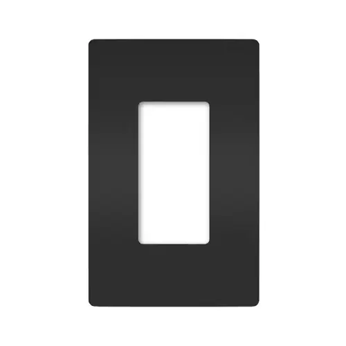 Switch Wallplate, 3.15 in W, 1 -Gang, Polycarbonate, Black, Satin Switch Wallplate, 3.15 in W, 1 -Gang, Polycarbonate, Black, Satin