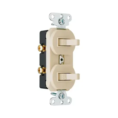 Ivory 2-Single-Pole Combo Switch Ivory 2-Single-Pole Combo Switch