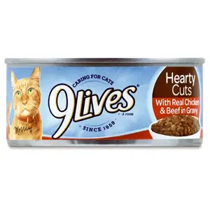 J.M. Smucker Company 10079100003256 Canned Cat Food, Tender Slices With Real Beef, 5.5-oz.