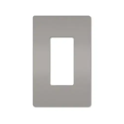 Radiant Wall Plate, Screwless, Polycarbonate, 1 Gang, Gray Radiant Wall Plate, Screwless, Polycarbonate, 1 Gang, Gray