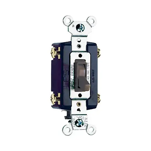 Toggle Switch, 15 A, 120 VAC, 4 -Position, Side Wire Terminal, Brown Toggle Switch, 15 A, 120 VAC, 4 -Position, Side Wire Terminal, Brown