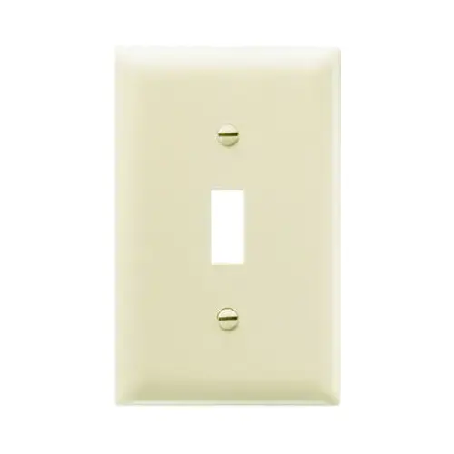 Pass & Seymour 1-Toggle Nylon Wall Plates, Ivory pack of 10 Pass & Seymour 1-Toggle Nylon Wall Plates, Ivory pack of 10