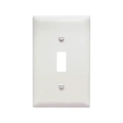 Wall Plate, Single Toggle, Urea, White Wall Plate, Single Toggle, Urea, White