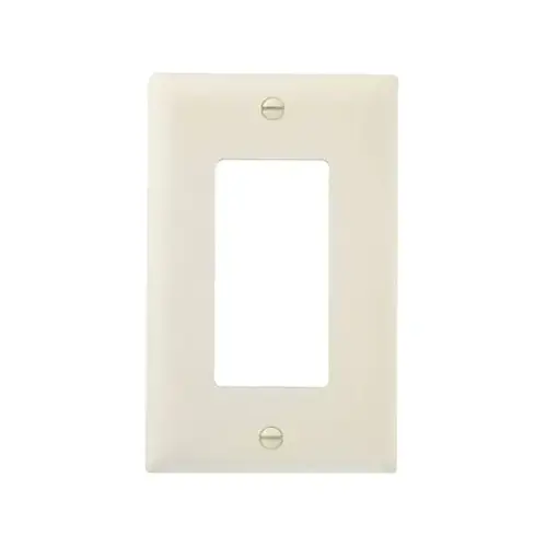 Wall Plate, Decorator Opening, Nylon, Light Almond Wall Plate, Decorator Opening, Nylon, Light Almond
