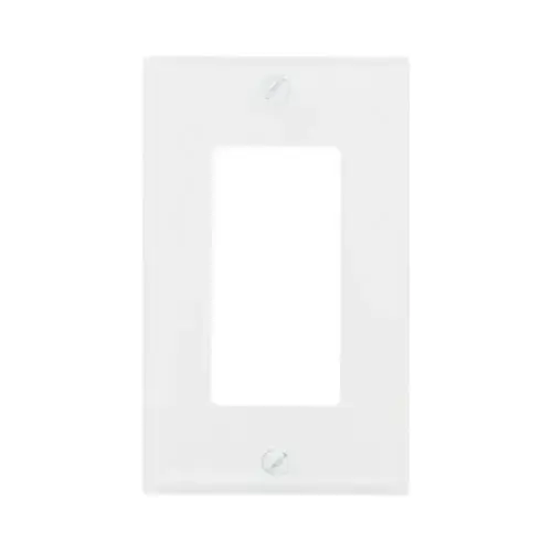 Wall Plate, 1-Gang Decorator, Urea, White Wall Plate, 1-Gang Decorator, Urea, White