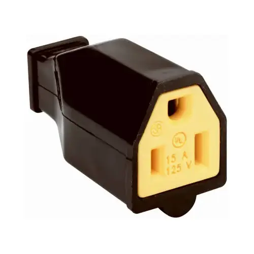 15A Black Residential High-Impact Thermoplastic Connector