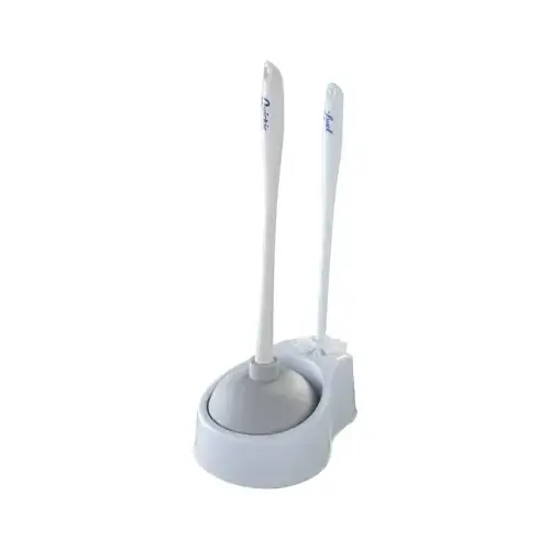 Toilet Bowl Brush With Plunger & Caddy Toilet Bowl Brush With Plunger & Caddy