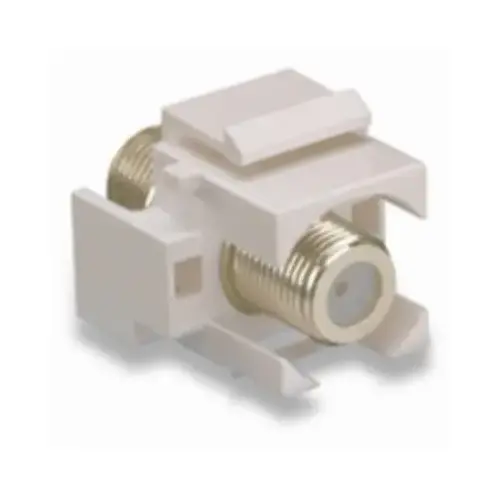 On-Q White Recessed Plastic F-Type Coax Wall Jack On-Q White Recessed Plastic F-Type Coax Wall Jack