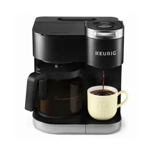 K-Duo Single Serve & Carafe Coffeemaker, Black K-Duo Single Serve & Carafe Coffeemaker, Black