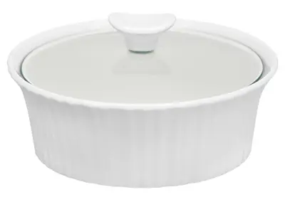 INSTANT BRANDS LLC HOUSEWARES Casserole Dish With Glass Lid French White III 1.5-Qt. - pack of 2 1105932-XCP2 INSTANT BRANDS LLC HOUSEWARES Casserole Dish With Glass Lid French White III 1.5-Qt. - pack of 2 1105932-XCP2