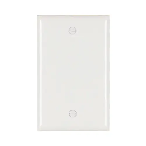 1-Gang Blank Wall Plate, Nylon, White - pack of 30 1-Gang Blank Wall Plate, Nylon, White - pack of 30