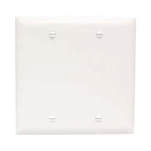 TradeMaster Blank Wallplate, 4-11/16 in L, 4-3/4 in W, 0.07 in Thick, 2 -Gang, Nylon TradeMaster Blank Wallplate, 4-11/16 in L, 4-3/4 in W, 0.07 in Thick, 2 -Gang, Nylon